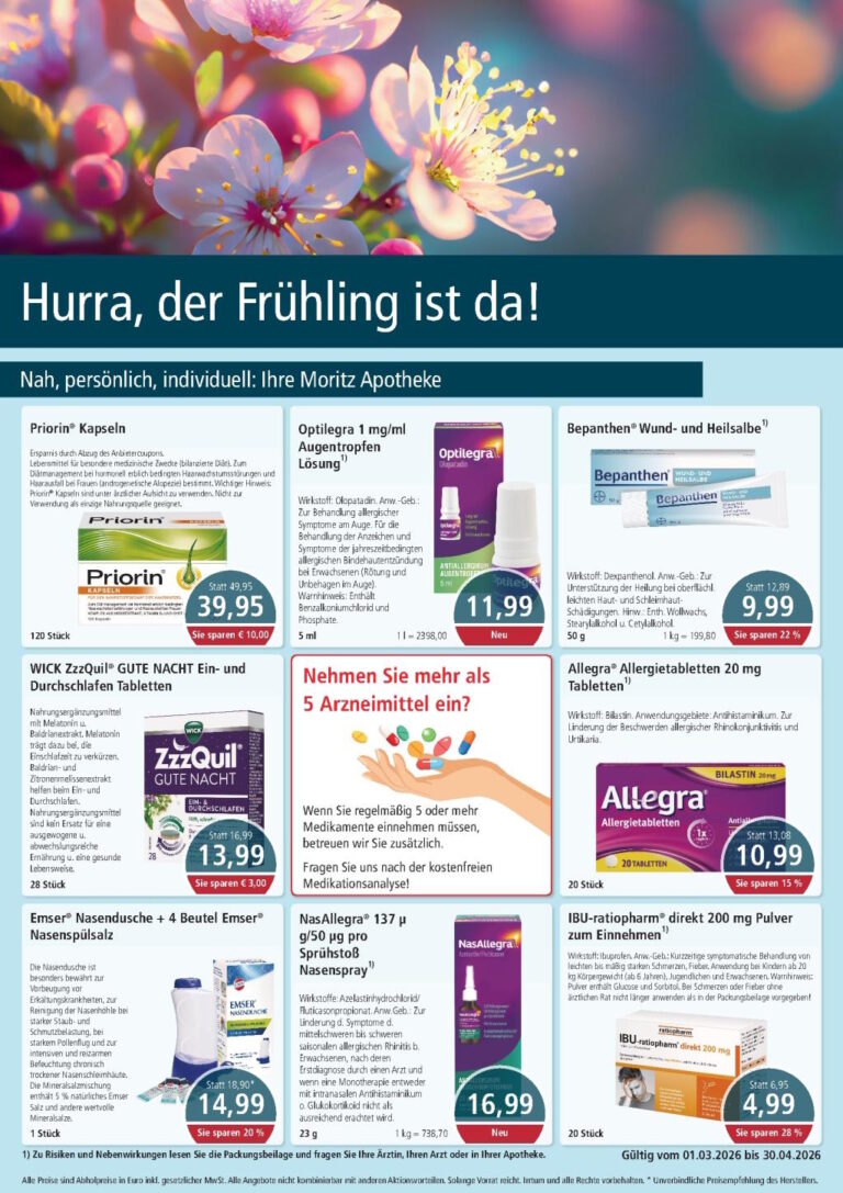 Moritz Apotheke: Aktuelle Angebote 2026_3-4